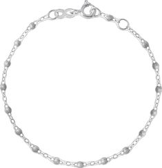 Gigi Clozeau - Classic Gigi Silver bracelet, White Gold, 6.7 Timeless White Gold Sterling Silver Chain Bracelet, Everyday Luxury White Gold Sterling Silver Chain Bracelet, Elegant Silver Chain Bracelet With Satellite Chain, White Cubic Zirconia Sterling Silver Bracelet, Modern Silver Jewelry With Satellite Chain, Elegant Silver Bracelet With Satellite Chain, Modern Bracelets With Satellite Chain, Silver Bracelet With Satellite Chain For Gifting, Modern Satellite Chain Bracelets