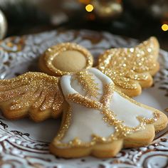 Versatile Christmas Cookies Holiday Image Christmas Gift Box Cookies Decorated, Elegant Christmas Cookies Royal Icing, Nativity Sugar Cookies Decorated, Christmas Cookies Fancy, Angel Cookies Decorated, Christmas Cookies Pictures, Christmas Angel Cookies, Gold Christmas Cookies, Elegant Christmas Cookies