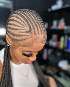 Curve Stitch Braids, Jayda Wayda Straight Back Braids, Freestyle Cornrows For Black Women, 12 Stitch Braids With Design, Curved Cornrows, Freestyle Straight Back Braids, Stitch Braids With Beads, Ashanti Braids, Swirl Cornrows