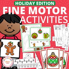 christmas themed fine motor activities for kids