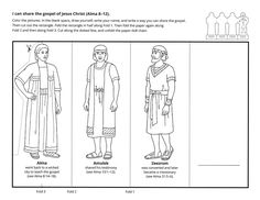 the bible coloring page for children to learn how to draw jesus's clothes and clothing