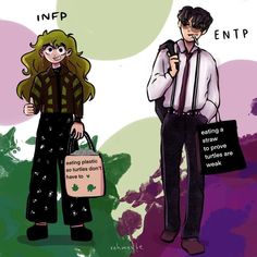 @rahmaybe Entp X Infp Fan Art, Entp Fanart, Infp Fanart, Mbti Memes