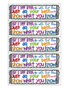 four colorful stickers with words that say, do what you love and don't know