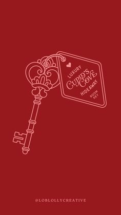 a red book cover with an ornate key on it and the words happy new year written in