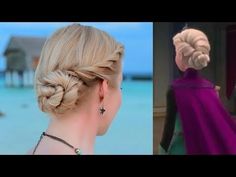 ▶ Valentine's day hair tutorial: Elsa's coronation hairstyle, Frozen - YouTube Youtube Hair Tutorials, Hairstyle For Prom, Elsa Hair, Frozen Hair, Prom Hair Updo, Updo Hairstyle, Frozen Disney, Hair Updo, Prom Wedding