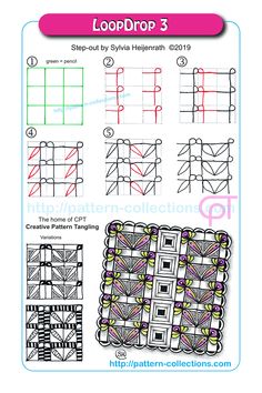 the step by step instructions for lod - drop 3, including how to draw them