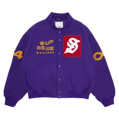 Find SUPREME Tourist Varsity Jacket on Editorialist. Supreme Tourist Varsity Jacket 'Purple' Purple Varsity Jacket For Fall Streetwear, Casual Purple Outerwear For College, Purple Track Jacket For Fall Streetwear, Winter Purple Outerwear, Casual Purple Long Sleeve Varsity Jacket, Winter College Outerwear In Purple, Winter College Purple Outerwear, Purple Varsity Jacket For Streetwear, Purple Varsity Outerwear For College