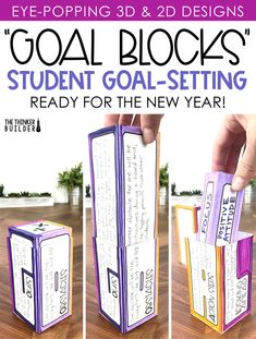 the goal blocks student goal - setting game is ready for the new year, and it's easy to make