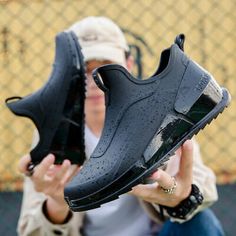 Black Work Shoes, Fishing Shoes, Women Slippers Fashion, Royal Blue Shoes, Ankle Rain Boots, Mens Rain Boots, Inside Shoes, Rain Shoes, Winter Shoes For Women