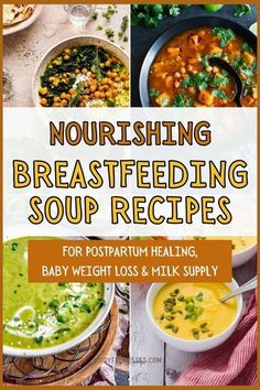 You've got to add these breastfeeding soups to your lactation recipe ideas! You can enjoy warm soup and boost milk supply while getting all the breastfeeding nutrition you need to heal postpartum and safely begin to lose the baby weight. I'm sharing the best breastfeeding soup recipes for moms looking to enjoy some delicious soup while boosting milk supply and making their breastfeeding journey so much easier. Add these to your breastfeeding meal plan. Breastfeeding diet with nourishing soups.