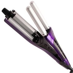 Tousled, crimped, loose, defined, or all the above – there’s no limit to your style, as the Bed Head A Wave We Go Tourmaline Ceramic Adjustable Waver lets you take control of your waves! It features a unique adjustable dial that turns to adjust the barrel to the exact level of wave you want. This waver can be adjusted while hot to create unique texture throughout the styling process. High heat up to 400°F locks in the style for fast results, while Tourmaline Ceramic Technology helps to reduce fr Hair Waver Iron, Waver Iron, Bed Head Wave Artist, Waves Iron, Deep Waver, Types Of Waves, Barrel Curling Iron, Hair Crimper, Hair Waver