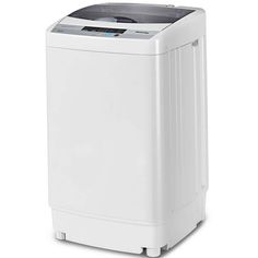 a white washing machine on a white background