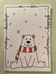 kerstkaartDIYchristmascardhandletteren 2018 Q Christmas Papercrafts, Cards Drawing, Christmas Cards Drawing, Regnul Animal, Cute Christmas Cards, Christmas Doodles, Christmas Card Art, 카드 디자인, Saint Nicolas