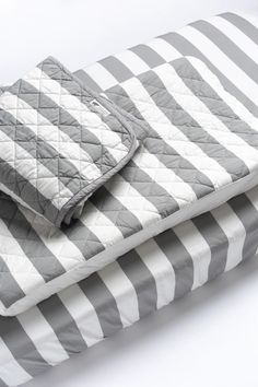 grey-cabana-stripe Nursery Essentials, Crib Quilt, Organic Baby Clothes, Fitted Crib Sheet, Changing Pad Cover, Crib Sheets, Changing Pad, Pad Cover, Organic Baby