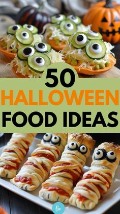 halloween food ideas for kids with the title overlay