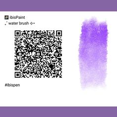 an image of a barcode with the text ibis - paint water brush