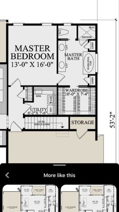 the floor plan for this home