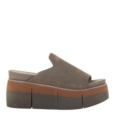 Buy Naked Feet: FLOW in OTTER Heeled Sandals for only $148.95 at J. Cole Shoes! Slid SANDALS NAKED FEET Luxury Athleisure, Soft Leather Sandals, Women Platform Sandals, Boutique Trends, Slide In, Shoes With Jeans, Suede Sandals, Womens Casual Outfits, Otters