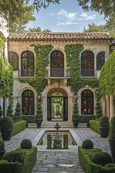 Mediterranean villa with ivy-covered walls and lush courtyard. Embark on a whirlwind tour of luxurious abodes where opulence meets whimsy, leaving you green with envy and ideas for your next home upgrade.