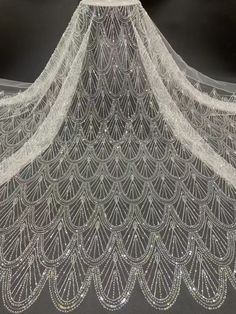 Geometric Beaded Embroidery Lace Fabricbridal Dress Lace - Etsy Fabric Beading, Lace Couture, Beaded Lace Wedding Dress, Ivory Lace Wedding Dress, Wedding Dress Sequin, Beaded Lace Fabric, Bridal Lace Fabric, Wedding Dress Lace, Bridal Dresses Lace