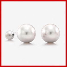 Add timeless elegance to your look with these 925 Sterling Silver White Pearl Double Sided Stud Earrings. Designed for a modern yet classic appeal, these earrings feature lustrous white pearls on both sides, creating a unique and versatile style. Made from high-quality, hypoallergenic sterling silver, they are perfect for sensitive ears and ensure long-lasting wear. These studs effortlessly transition from day to night, making them a chic addition to any jewelry collection. Whether you're dressing up for a special occasion or looking for a sophisticated everyday accessory, these pearl studs are a perfect choice. 925 Sterling Silver: Crafted from genuine, high-quality sterling silver for lasting durability. Double Sided Design: Features stunning white pearls on both sides for a modern, vers Earrings Pearl, Everyday Accessories, Classic Jewelry, Pearl Stud Earrings, Pearl Studs, Double Face, Sensitive Ears, Jewelry For Women, White Pearl