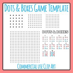 Pen Game, Dots And Boxes, Pen And Paper Games, Game Template, Dot To Dot, Paper Games, Word Searches, Game Calls, Dot Grid