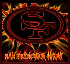 the san francisco giants logo is shown in red and yellow flames on a black background