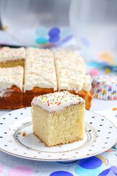 a slice of cake sitting on top of a white plate