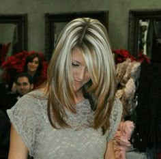 G's old school chunky blonde highlights ;) Heavy Blonde Highlights, Grey Balayage, Winter Blonde, Chunky Highlights, Blonde Highlight, Color Highlights, Haircut And Color