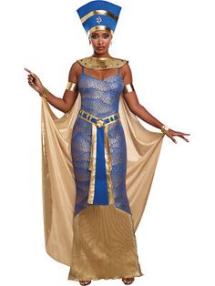 Adult's Womens Ancient Egyptian Pharaoh Nefertiti Costume  | eBay Nefertiti Costume, Egyptian Halloween Costume, Egyptian Queen Costume, Egyptian Goddess Costume, Egypt Costume, Egyptian Halloween, Egyptian Fashion, Egyptian Women, Goddess Costume