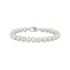 Accessorize in style with this Stella Grace Men's Freshwater Cultured Pearl Strand Bracelet. Click on this JEWELRY & WATCHES GUIDE to learn about fit, styles, materials and more! Accessorize in style with this Stella Grace Men's Freshwater Cultured Pearl Strand Bracelet. Click on this JEWELRY & WATCHES GUIDE to learn about fit, styles, materials and more! FEATURES Length: 9 in. Clasp: lobster-claw Nickel free Metal: sterling silver Plating: rhodium Finish: polished Packaging: boxedCULTURED PEARL Classic White Gold Bracelets With Sterling Silver Clasp, Formal White Sterling Silver Oyster Bracelet, Classic Beaded Bracelets With Sterling Silver Clasp, Classic Sterling Silver Bracelet With Round Beads, Classic Oyster Bracelet For Anniversary, Classic White Round Tennis Bracelet, Classic Anniversary Oyster Bracelet, Classic Pearl Bracelet With Sterling Silver Clasp, Classic White Gold Pearl Bracelet With Oyster Clasp