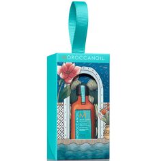 A limited-edition holiday stocking stuffer featuring a travel-sized Moroccanoil Treatment. | Moroccanoil Treatment Hair Oil Holiday Ornament, 25 ml | Dermstore Perfect Beauty, Holiday Stocking, First Aid Beauty, Shea Moisture Products, Christmas Gift Guide, Holiday Ornament, Clean Skincare, Moroccan Oil, Kylie Cosmetics