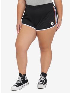 Support Lgbtq, Plus Size Disney, Plus Size Hot, Pride Collection, Shorts Plus Size, Her Universe, Walt Disney Company, Soft Shorts, White Trim