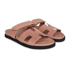 This pair of Hermes Chypre Techno sandals are in Nude suede leather with Black rubber soles, adjustable straps and palladium hardware in a size 38 EU.Origin: ItalyCondition: New and never wornAccompanied by: Hermes box, dustbags and ribbonSize: 38 EU Luxury Sandals With Leather Sole And Double Strap, Luxury Sandals With Double Strap And Leather Sole, Summer Suede Sandals With Tang Buckle, Designer Suede Sandals With Buckle Closure, Luxury Leather Sandals With Suede Lining, Designer Suede Sandals With Leather Sole, Luxury Suede Sandals For Spring, Luxury Suede Open Toe Sandals, Luxury Open Toe Suede Sandals