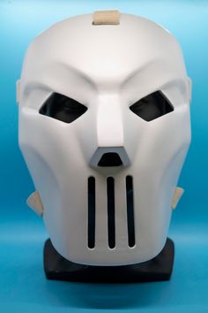 White Full Face Mask For Cosplay, White Full Face Mask For Cosplay Events, Themed White Masks And Prosthetics For Masquerade, Themed White Masks And Prosthetics, Casey Jones Mask, Sci-fi Helmet, Teenage Mutant Ninja Turtles Movie, Armadura Cosplay, Ninja Turtles Movie