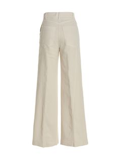 Stretch cotton jeans with a loose leg, slant pockets and a zip and button closure. Composition: 97% cotton 3% elastane Nude Jeans, Cotton Jeans, Wide Leg Jeans, Stretch Cotton, Leg Jeans, White Jeans, Fitness Models, Dolce And Gabbana, Knitwear