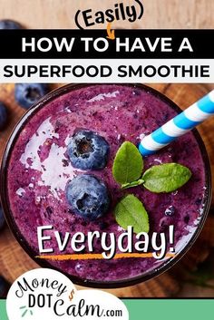 how to have a superfood smoothie Smoothie Kits, Easy Homemade Snacks, Eat On A Budget, Beef Gelatin, Healthy Snack Options, Superfood Smoothie, Matcha Green Tea Powder, Health Conscious