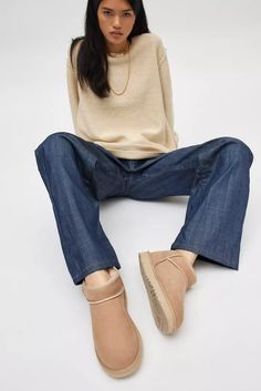 Shop UGG | Urban Outfitters | Urban Outfitters Classic Mini Ugg Boots Outfit, Uggs Short Boots, Platform Mini Uggs, Mini Ugg Boots Outfit, Ugg Mini Boots Outfit, Mini Uggs Outfit, Mini Ugg Boots, Ugg Mini Boots, Mini Uggs