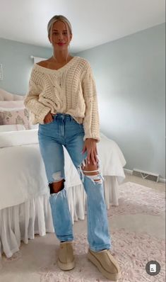 Cute Casual Outfits For Winter, Cutesy Clothes, School Ootd, Daily Fits, Mom Clothes, Jean Outfit, Modest Casual Outfits, Fall Ootd, School Fit