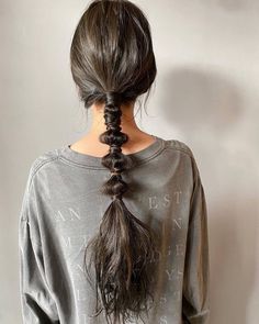 Barista Hairstyles, Medium Long Bob, Braids Inspiration, Piggy Tails, Bridal Braids, Hair Reference, Unique Hairstyles, Long Bob