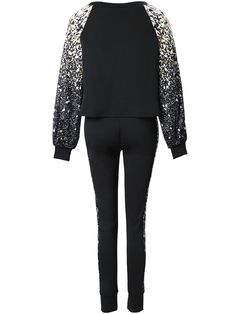 Product Title :Plus Size Crop Top Leopard Print Skinny Pants SetProduct Measurements INCH Size US Size Sleeve Length Shoulder Bust Top Length 0X 10 28 inch 40.6 inch 18.5 inch 1X 12 28.3 inch 40.9 inch 18.9 inch 2X 14 28.7 inch 41.3 inch 19.3 inch 3X 16 29.1 inch 41.7 inch 19.7 inch Product Measurements CM Size US Size Sleeve Length Shoulder Bust Top Length 0X 10 71cm 103cm 47cm 1X 12 72cm 104cm 48cm 2X 14 73cm 105cm 49cm 3X 16 74cm 106cm 50cm Product Details Style:Casual Pattern Type:Leopard Pr Black Stretch Sets For Winter, Spring Black Trousers Set, Black Trousers Set For Spring, Black Fall Sets With Long Pants, Black Stretch Long Pants Sets, Plus Size Crop Tops, Tracksuit Outfit, Plus Size Two Piece, Lantern Sleeves