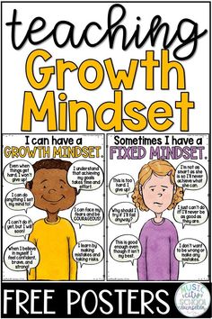 teaching growth minds poster with text