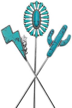 Western Wedding Hair With Turquoise, Cowhide Hair Jewelry, Turquoise Hair Accessories, Turquoise Hair Pin, Turquoise Hair Comb, Country Western Wedding, Turquoise Hair, Ribbon Skirts, Cowgirl Jewelry