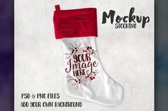 a christmas stocking with the words your image here