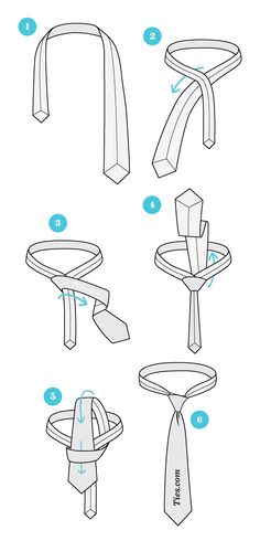 instructions for how to tie a necktie