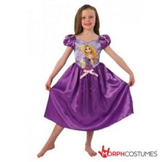 World Book Day Costumes : She’s got the longest, most lustrous hair in all the world – now she just needs someone to come and rescue her! Yes, re-live the fun of Tangled with this Disney Princess Rapunzel Storytime Kids Costume. Rapunzel Fancy Dress, Childrens Fancy Dress, Rapunzel Costume, Rapunzel Disney, Rapunzel Dress, Disney Princess Outfits, Costume Disney, Disney Princess Rapunzel, Dresses For Kids