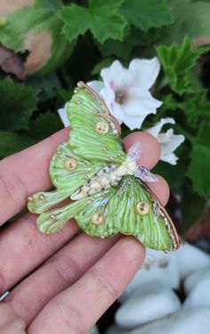 Luna moth custom butterfly necklace. Handmade lampwork beads by ArtPalladisGlass. Luna Moth glass pendant , personalized butterfly jewelry , butterfly charm. Luna moth butterfly necklace Christmas gift idea for mom . Lampwork butterfly charm pendant is made from glass and looks real #chicjewelry #glassjewelry #handmadejewelry Green Butterfly Brooch Jewelry, Hand Painted Butterfly Jewelry Gift, Hand Painted Butterfly Jewelry For Gift, Handmade Green Butterfly Necklace, Green Butterfly Jewelry For Gifts, Green Butterfly Jewelry For Gift, Green Jewelry With Butterfly Charm For Gift, Whimsical Butterfly Jewelry For Gifts, Handmade White Butterfly Necklace Gift