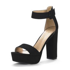 Ankle Pumps, Chunky Heel Pumps, High Heel Platform, Chunky High Heels, Platform Heels Chunky, Platform Sandals Heels, Platform High Heels, Buckle Sandals, Ankle Strap Heels