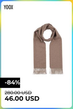 flannel, fringes, solid color , Color: Light brown , Size: -- Cashmere Scarf, Color Light, Light Brown, Cashmere, Solid Color, Color, Design