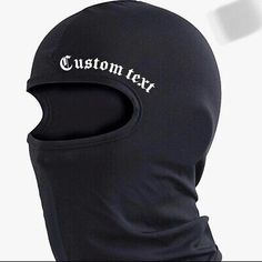 Custom Ski Mask Balaclava, Customizable Text Shiesty Full Face Mask Black  | eBay Ski Mask Design, Custom Ski Mask, Ski Mask Fashion, Shiesty Mask, Skiing Gear, Mask Outfit, Casual Activewear, Mask Fashion, Mask Black